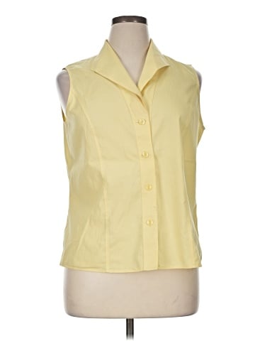 Jones New York Collection Sleeveless Button-Down Shirt (view 1)