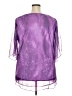 Unbranded Purple 3/4 Sleeve Blouse Size 3X - photo 2