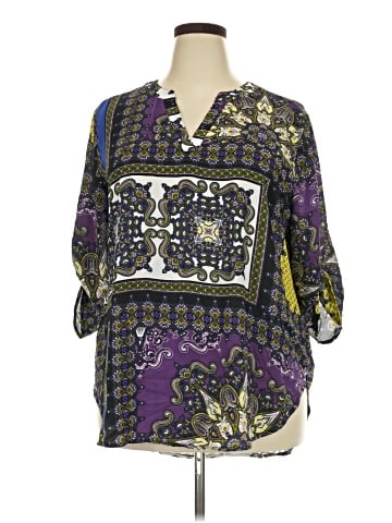 Cato 3/4 Sleeve Blouse (view 1)