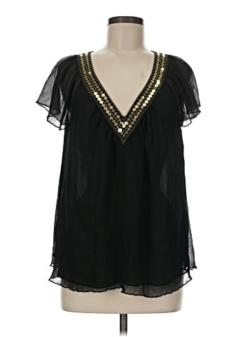 DKNY Jeans Short Sleeve Blouse (view 1)