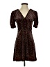 Topshop Hearts Black Casual Dress Size 4 - photo 1