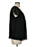 DKNY Jeans 100% Polyester Black Short Sleeve Blouse Size M - photo 4