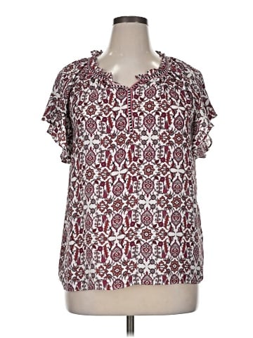 Max Studio Short Sleeve Blouse (view 1)
