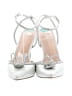 BCBGeneration Metallic Silver Heels Size 8 - photo 2