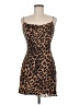 Alice + Olivia Animal Print Brown Cocktail Dress Size 8 - photo 1