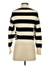 Kourt 100% Acrylic Stripes Ivory Turtleneck Sweater Size S - photo 2