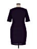 Connected Apparel Solid Purple Casual Dress Size 14 (petite) - photo 2