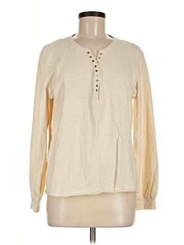 Peace Love World Long Sleeve Henley (view 1)