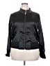 Piper & Blue Solid Black Track Jacket Size 2X - photo 1