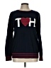 Tommy Hilfiger 100% Cotton Hearts Blue Pullover Sweater Size L - photo 1