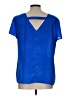 Gianni Bini 100% Polyester Blue Short Sleeve Blouse Size L - photo 2