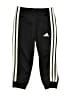 Adidas 100% Recycled Polyester Black Track Pants Size 3T - photo 1