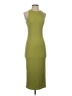 The Workshop Solid Green Casual Dress Size S - photo 1
