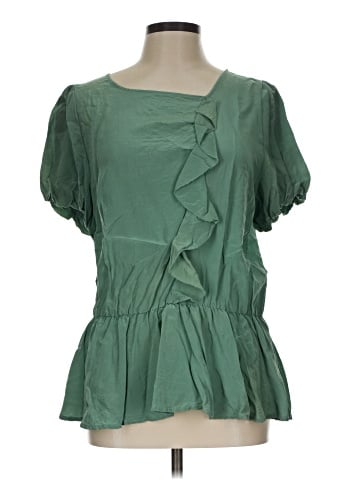 ...Trinity Short Sleeve Silk Top (view 1)