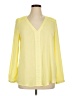 NY Collection 100% Polyester Yellow Long Sleeve Blouse Size XL - photo 1