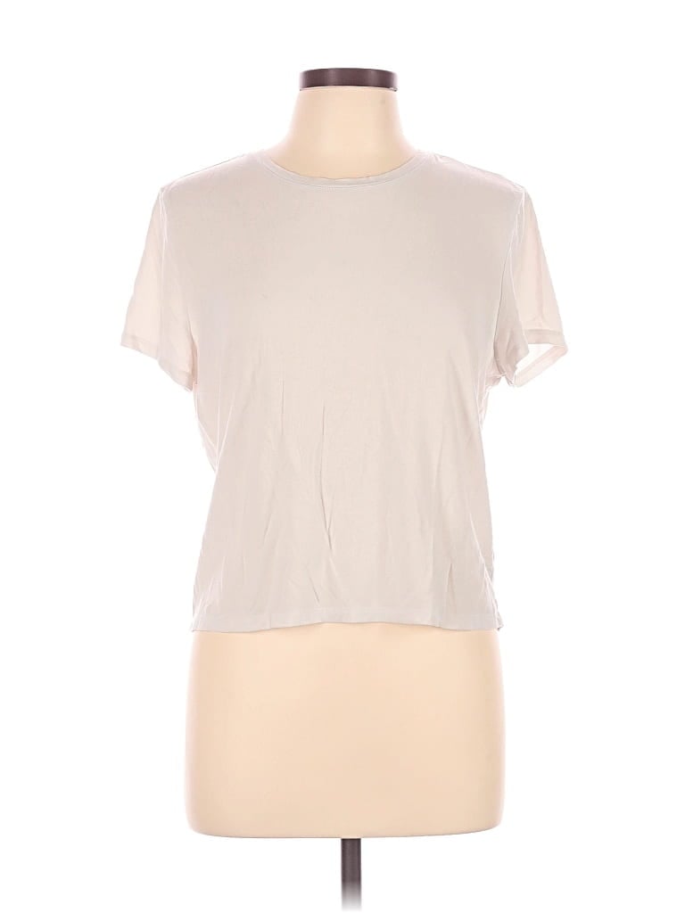 Pre-owned Babaton Short Sleeve T-shirt In Ivory