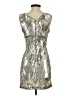 Zara Basic Metallic Silver Cocktail Dress Size S - photo 2