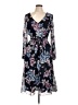 Nine West Floral Black Cocktail Dress Size 8 - photo 1