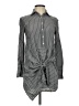 Lulus Stripes Gray Long Sleeve Blouse Size XS - photo 1