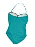 Tommy Bahama Solid Teal One Piece Swimsuit Size 14 - photo 2