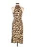 Evan Picone Animal Print Tan Cocktail Dress Size 6 - photo 2