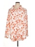 Lularoe Floral Orange Long Sleeve Blouse Size XL - photo 1