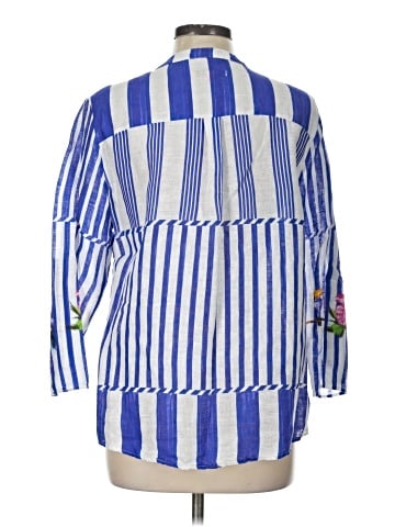 Vilagallo 3/4 Sleeve Button-Down Shirt (view 2)