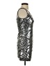Aqua Metallic Silver Cocktail Dress Size XS - photo 4