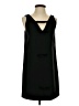 Zara 100% Polyester Solid Black Casual Dress Size S - photo 1