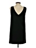 Zara 100% Polyester Solid Black Casual Dress Size S - photo 2