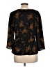 1.State 100% Polyester Black 3/4 Sleeve Blouse Size L - photo 2