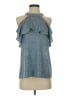 MICHAEL Michael Kors Blue Sleeveless Blouse Size S - photo 1