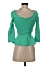 Bebe Green 3/4 Sleeve Top Size XS - photo 2