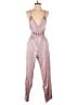 Unbranded 100% Polyester Metallic Pink Jumpsuit Size L - photo 1