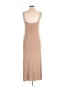Zara Solid Tan Casual Dress Size M - photo 2