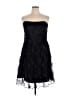 David's Bridal 100% Polyester Stars Black Cocktail Dress Size 22 - photo 1