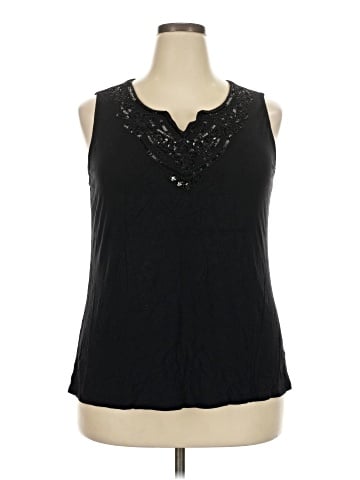 DressBarn Sleeveless T-Shirt (view 1)