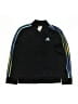 Adidas 100% Polyester Stripes Black Track Jacket Size 10 - 12 - photo 1