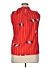 Molly Bracken 100% Polyester Red Sleeveless Blouse Size XL - photo 2