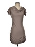BCBGMAXAZRIA Solid Gray Casual Dress Size S - photo 1