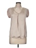 Press 100% Polyester Tan Short Sleeve Blouse Size M - photo 1