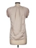 Press 100% Polyester Tan Short Sleeve Blouse Size M - photo 2