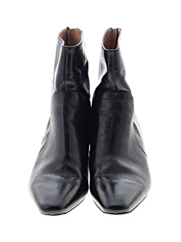 Madewell The Dimes Kitten-Heel Boot in Crinkle Leather (view 2)