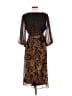 DKNY 100% Polyester Animal Print Brown Cocktail Dress Size 12 - photo 2