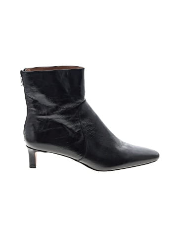 Madewell The Dimes Kitten-Heel Boot in Crinkle Leather (view 1)