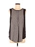 Ann Taylor LOFT 100% Polyester Brown Sleeveless Blouse Size M - photo 1