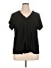 Signature Studio Black Short Sleeve Blouse Size XL - photo 1