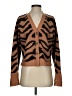 W.CASHMERE Animal Print Brown Cardigan Size S - photo 1