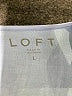 Ann Taylor LOFT 100% Polyester Blue Long Sleeve Blouse Size L - photo 7