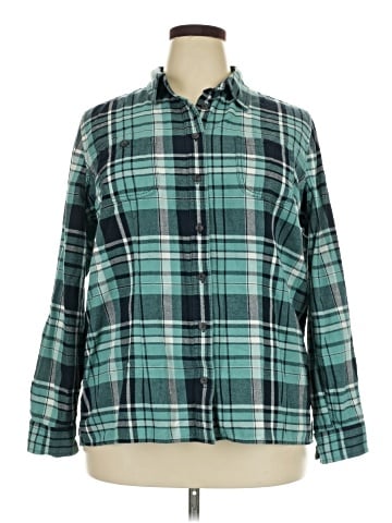 Duluth Trading Co. Long Sleeve Button-Down Shirt (view 1)
